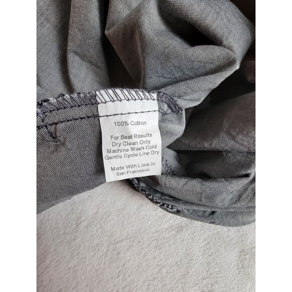 Sunhee Moon Womens Split Neck Shift Tunic Dress/Top Size 1 Gray Half-Sleeve - Picture 4 of 8